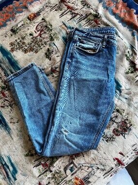 rag & bone Dre Low Rise Slim Boyfriend Jeans Distressed Size 29